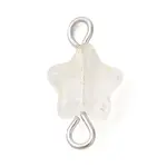 Spray Painted Glass Star Connector Charms