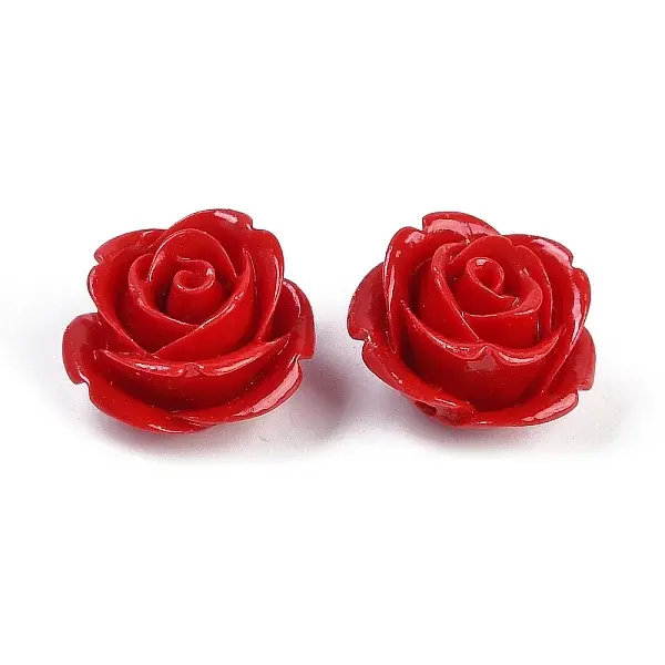 Synthetic Coral Carved Beads