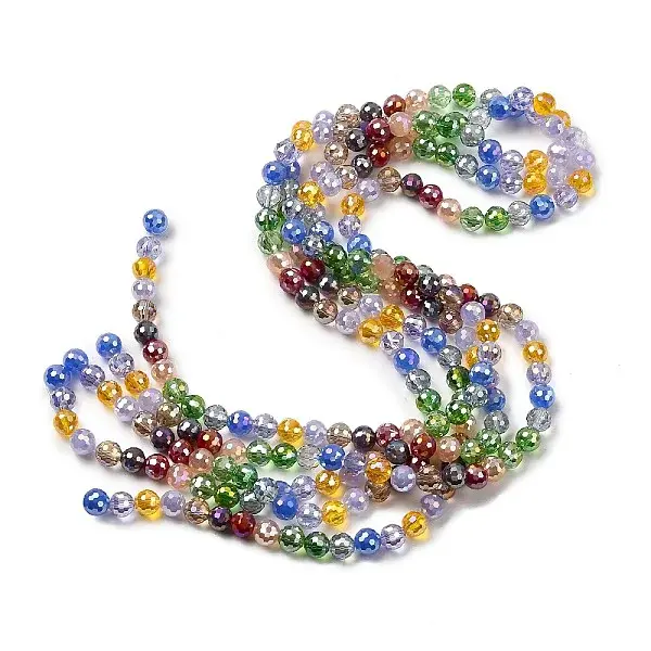 Electroplate Glass Beads Strands