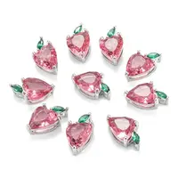 Brass Cubic Zirconia Charms