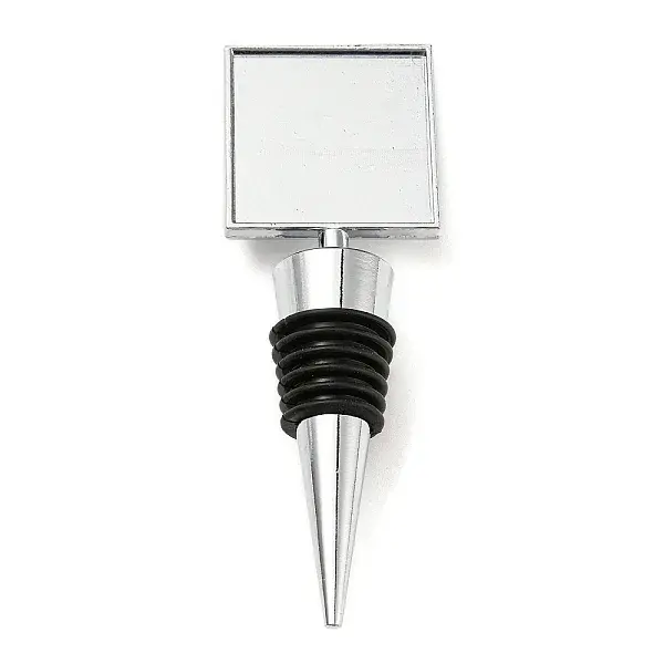 Alloy Wine Bottle Stopper Cabochon Settings