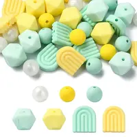 7 Styles Food Grade Eco-Friendly Silicone Beads