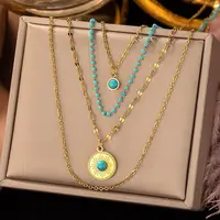 304 Stainless Steel Multi Layered Necklaces