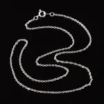 Nickel Free Silver Color Plated Brass Chain Necklaces