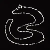 Nickel Free Silver Color Plated Brass Chain Necklaces