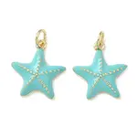 Brass Enamel Pendants