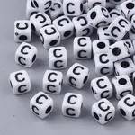 White Opaque Acrylic Beads