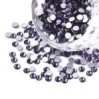 Glass Flat Back Rhinestone Cabochons