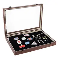 Wood Presentation Boxes for Badge Storage and Display