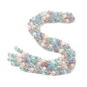 Electroplate Glass Beads Strands