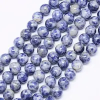 Natural Blue Spot Jasper Bead Strands