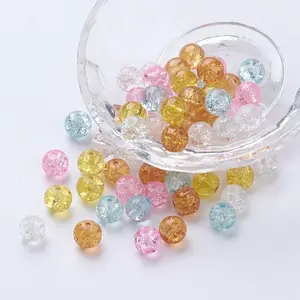Baking Painted Crackle Glass Beads