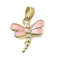 Brass Micro Pave Cubic Zirconia Charms