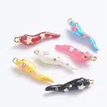 Brass Enamel Pendants