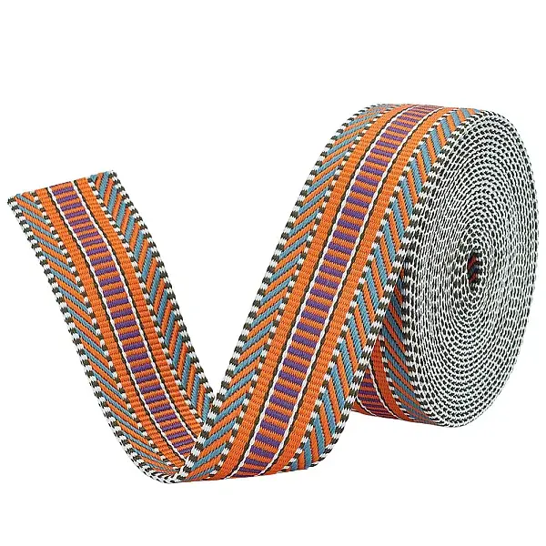 5 Yards Polyester Striped Jacquard Ribbon