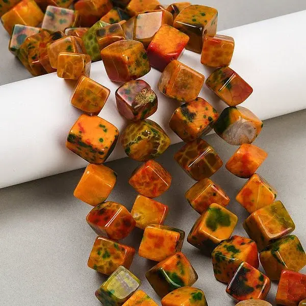 Dyed Natural Agate Beads Strands