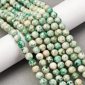 Natural Dyed Marble Beads Strands