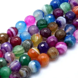 Natural Striped Agate/Banded Agate Beads