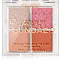 Revolution Relove Pocket Palette paletka očních stínů odstín Sweet Sundae 4x0.72 g