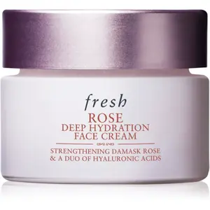 fresh Rose Deep Hydration Face Cream hydratační krém na obličej s kyselinou hyaluronovou 15 ml