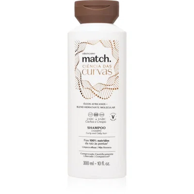 oBoticário Match. Science of Curves hydratační šampon pro vlnité a kudrnaté vlasy 300 ml