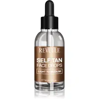 Revuele Paradise Bronze Self Tan Face Drops samoopalovací kapky na obličej odstín Light To Medium 30 ml