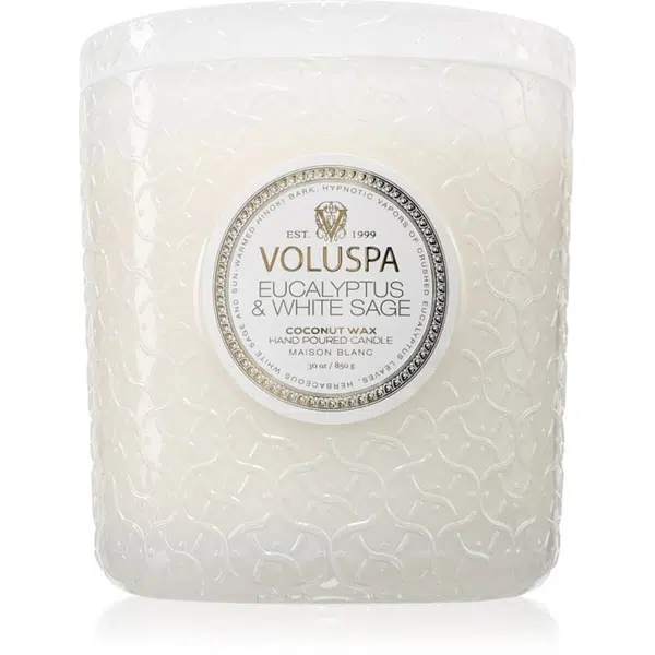 VOLUSPA Maison Blanc Eucalyptus & White Sage vonná svíčka 850 g