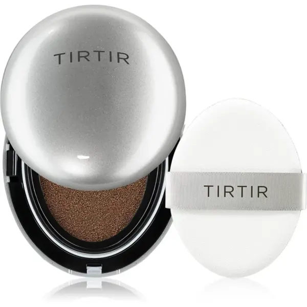 TIRTIR Mask Fit Aura Cushion hydratační make-up v houbičce pro rozjasnění pleti odstín 51N Fudge 18 g