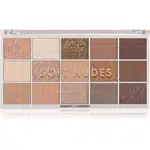 MUA Makeup Academy Professional 15 Shade Palette paletka očních stínů odstín Soft Nudes 12 g