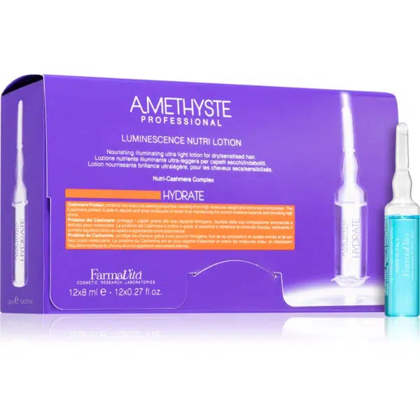 FarmaVita Amethyste Hydrate balzám pro jemné, suché vlasy v ampulích 12x8 ml