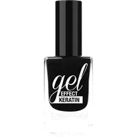 bellaoggi Gel Effect Keratin Nail Polish lak na nehty odstín Black To Gold 10 ml
