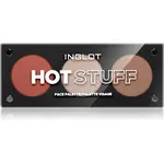 Inglot Face Palette rozjasňovač, bronzer a tvářenka odstín HOT STUFF 7.2 g