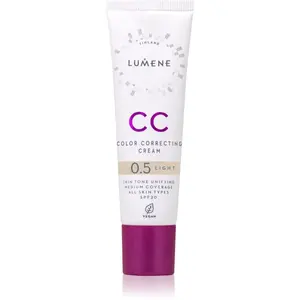 Lumene CC Color Correcting Cream CC krém pro jednotný tón pleti SPF 20 odstín 0.5 Light (Cool) 30 ml