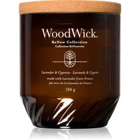 Woodwick Lavender & Cypress vonná svíčka 184 g
