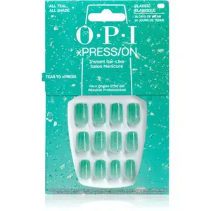OPI Make ‘Em Jelly! XPRESS/ON umělé nehty All Teal, All Shade 30 ks