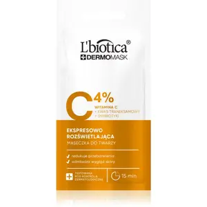 L’biotica DermoMask C 4% rozjasňující pleťová maska 8 ml