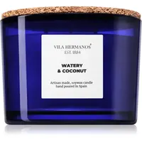 Vila Hermanos Apothecary Cobalt Blue Watery & Coconut vonná svíčka 350 g
