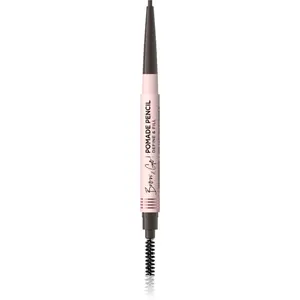 Eveline Cosmetics Brow & Go! voděodolná tužka na obočí s kartáčkem 2 v 1 odstín Dark Brown 4 g