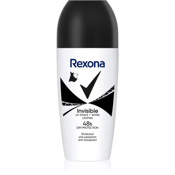 Rexona Invisible on Black + White Clothes kuličkový antiperspirant 48h 50 ml