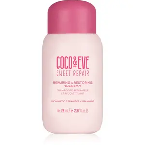 Coco & Eve Sweet Repair Repairing & Restoring Shampoo intenzivně regenerační šampon pro poškozené a barvené vlasy 70 ml