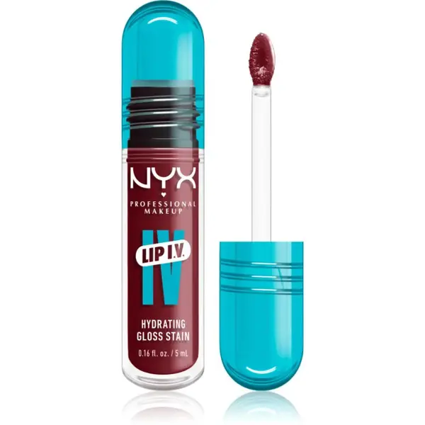NYX Professional Makeup Lip IV dlouhotrvající lesk na rty s hydratačním účinkem odstín 08 - DRIPPIN' IN ROSE 5 ml