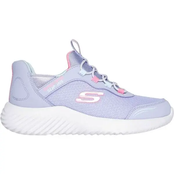 Skechers BOUNDER - SIMPLE CUTE Dívčí vycházková obuv, fialová, velikost