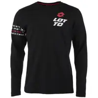 Lotto LOGO DUE II LONG SLEEVE TEE Pánské tričko, černá, velikost