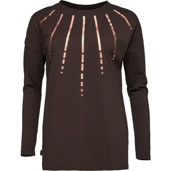 LOAP AMIRA Dámské tričko, hnědá, velikost