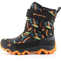 ALPINE PRO BENICO Dětská zimní obuv, černá, velikost