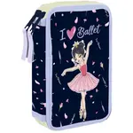 Oxybag BALETKA Dvoupatrový penál, fialová, velikost