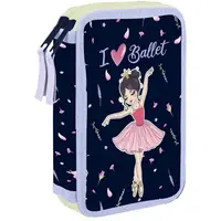 Oxybag BALETKA Dvoupatrový penál, fialová, velikost