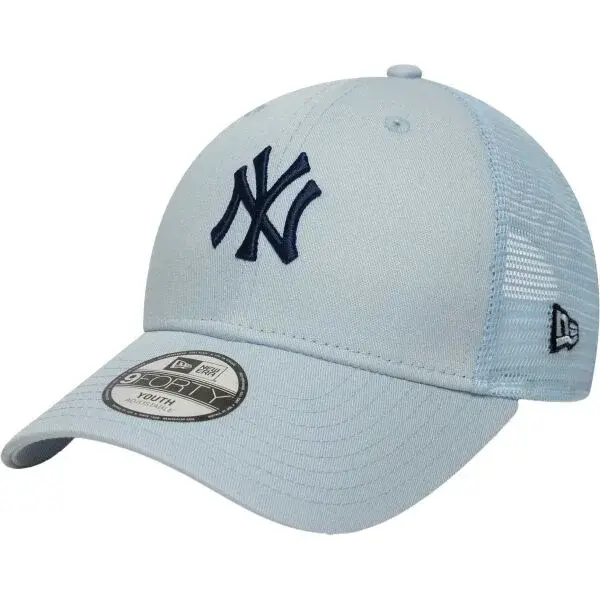 New Era NEW YORK YANKEES YOUTH MLB HOMEFIELD 9FORTY TRUCKER Dětská kšiltovka, světle modrá, velikost