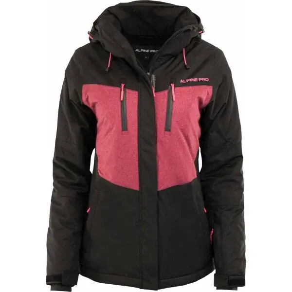 ALPINE PRO DOBA Dámská lyžařská bunda, černá, velikost