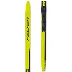 Fischer SPRINT SKIN + TOUR JR Dětské běžecké lyže s mohérovými pásy, žlutá, velikost